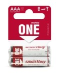Батарейки алкалиновые, Smartbuy (Смартбай) 2 шт ONE LR03/2SB (60/600) (SOBA-3A02SB-Eco) ААА