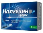 Налгезин форте, таблетки покрытые пленочной оболочкой 550 мг 10 шт