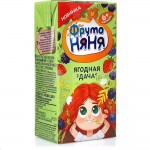 Напиток сокосодержащий, Фрутоняня 200 мл 1 шт Ягодная дача ягоды и шиповник (Ягодный чай)  с 6 мес тетрапак